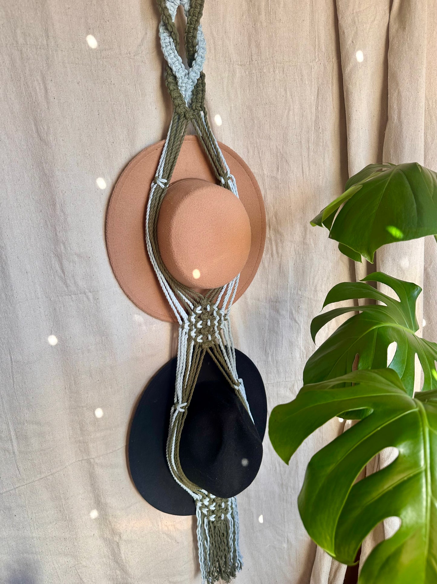 Macrame Hat Hangers