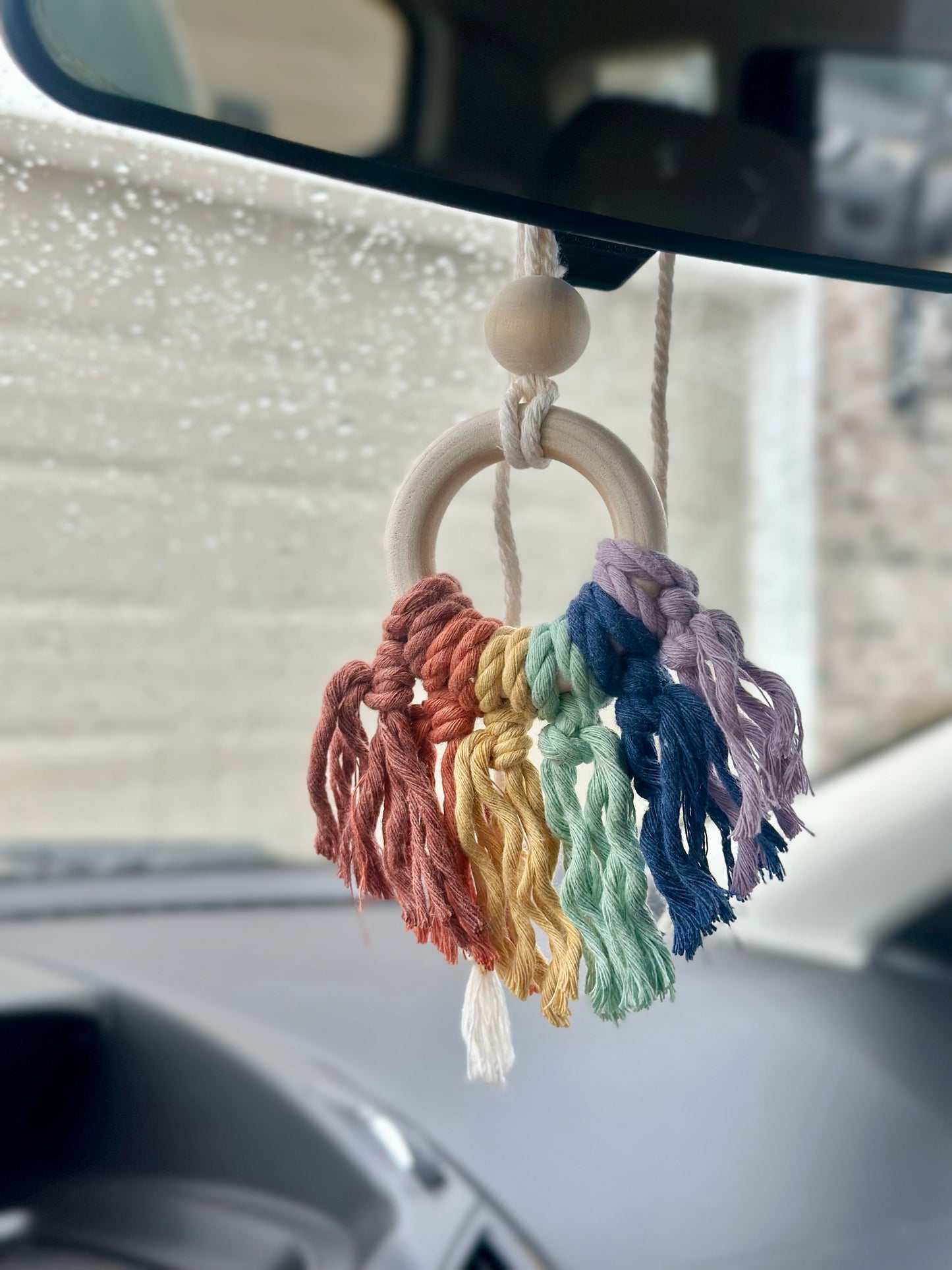 Macrame Car Essential Oil Diffuser