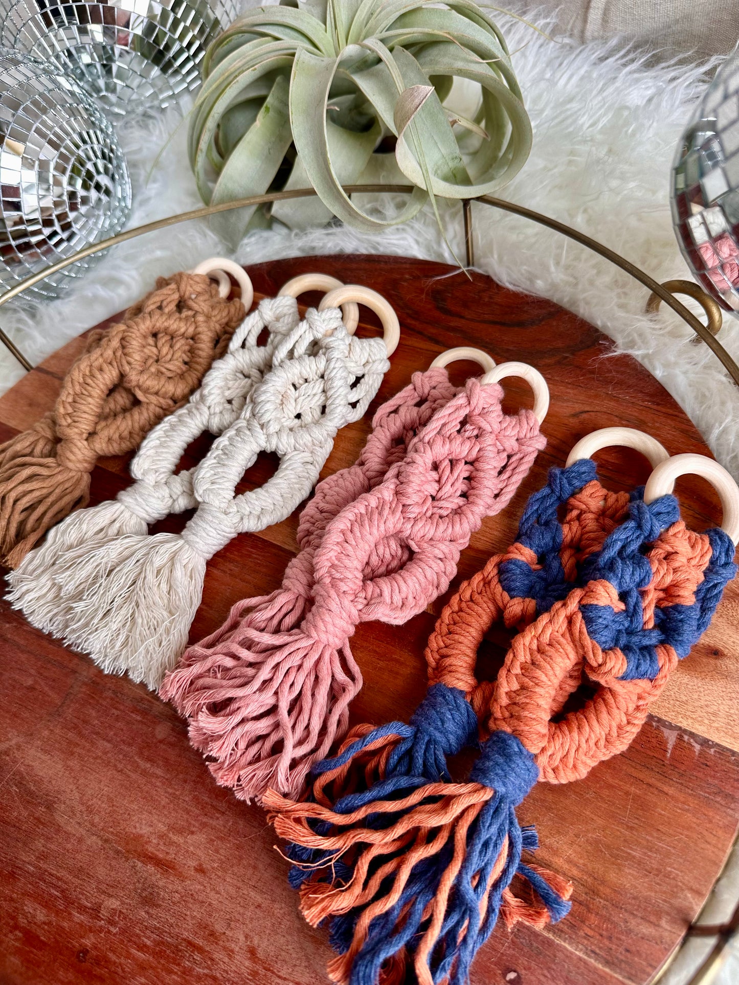 Macrame Paper Towel Holder