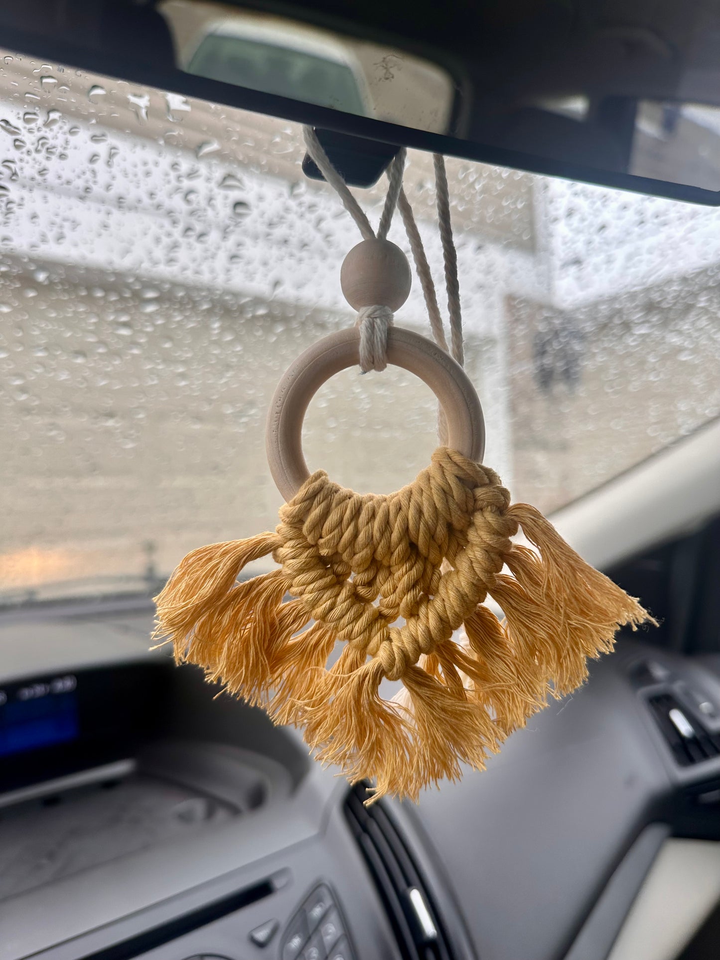 Macrame Car Essential Oil Diffuser