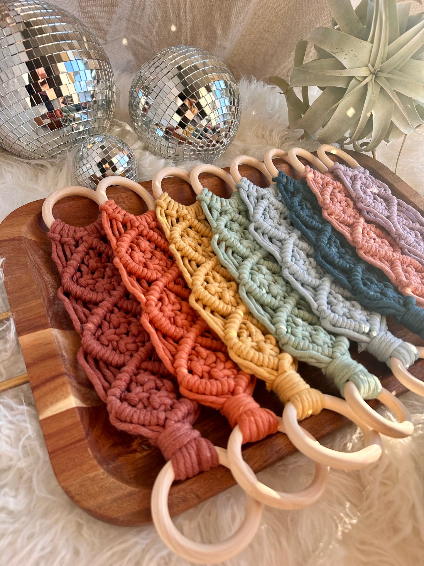 Macrame Kitchen Towel Hanger