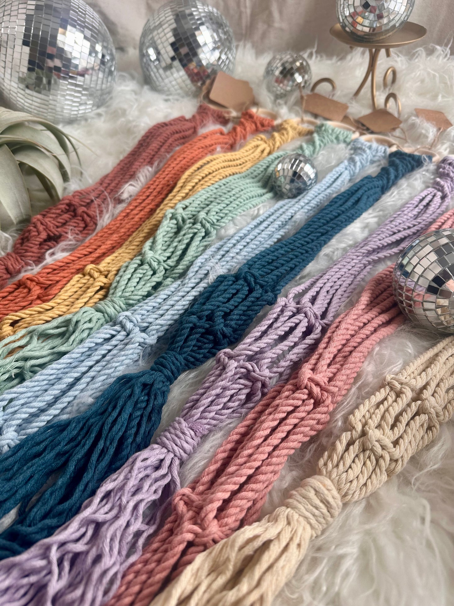 Macrame Disco Ball Hanger