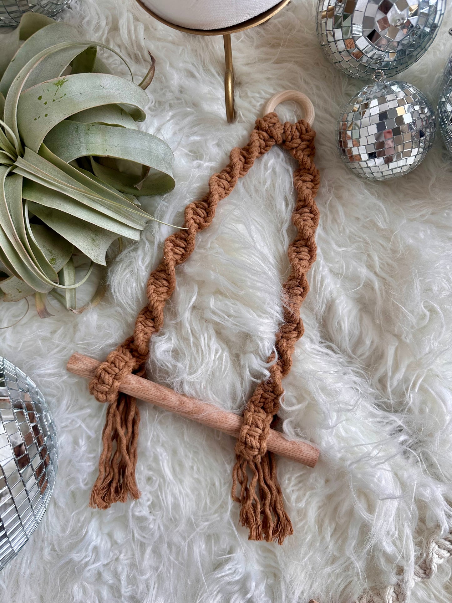 Macrame Toilet Paper and Hand Towel Holder