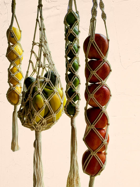 Macrame Fruit & Veggie Hangers
