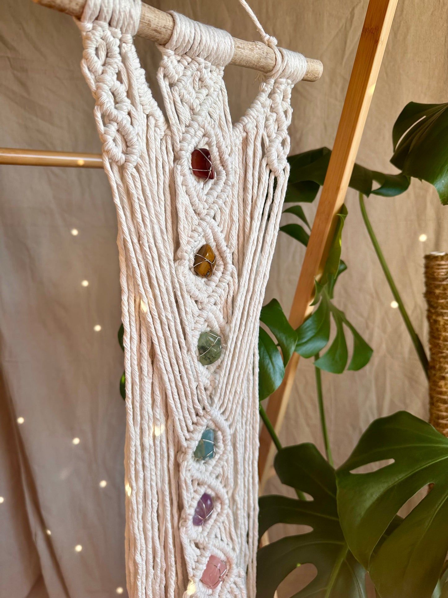 Small Chakra Macrame Wall Hanging