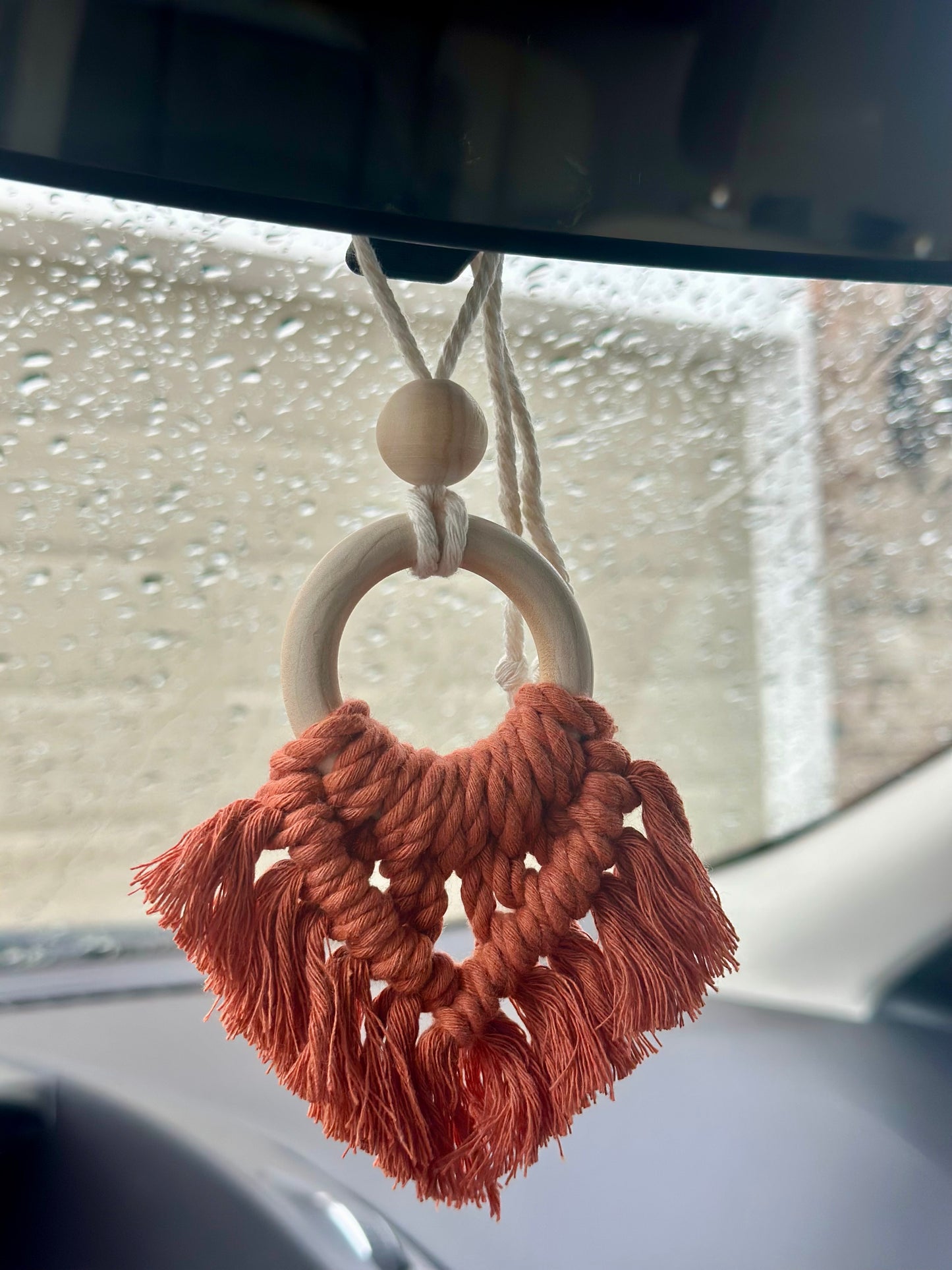 Macrame Car Essential Oil Diffuser