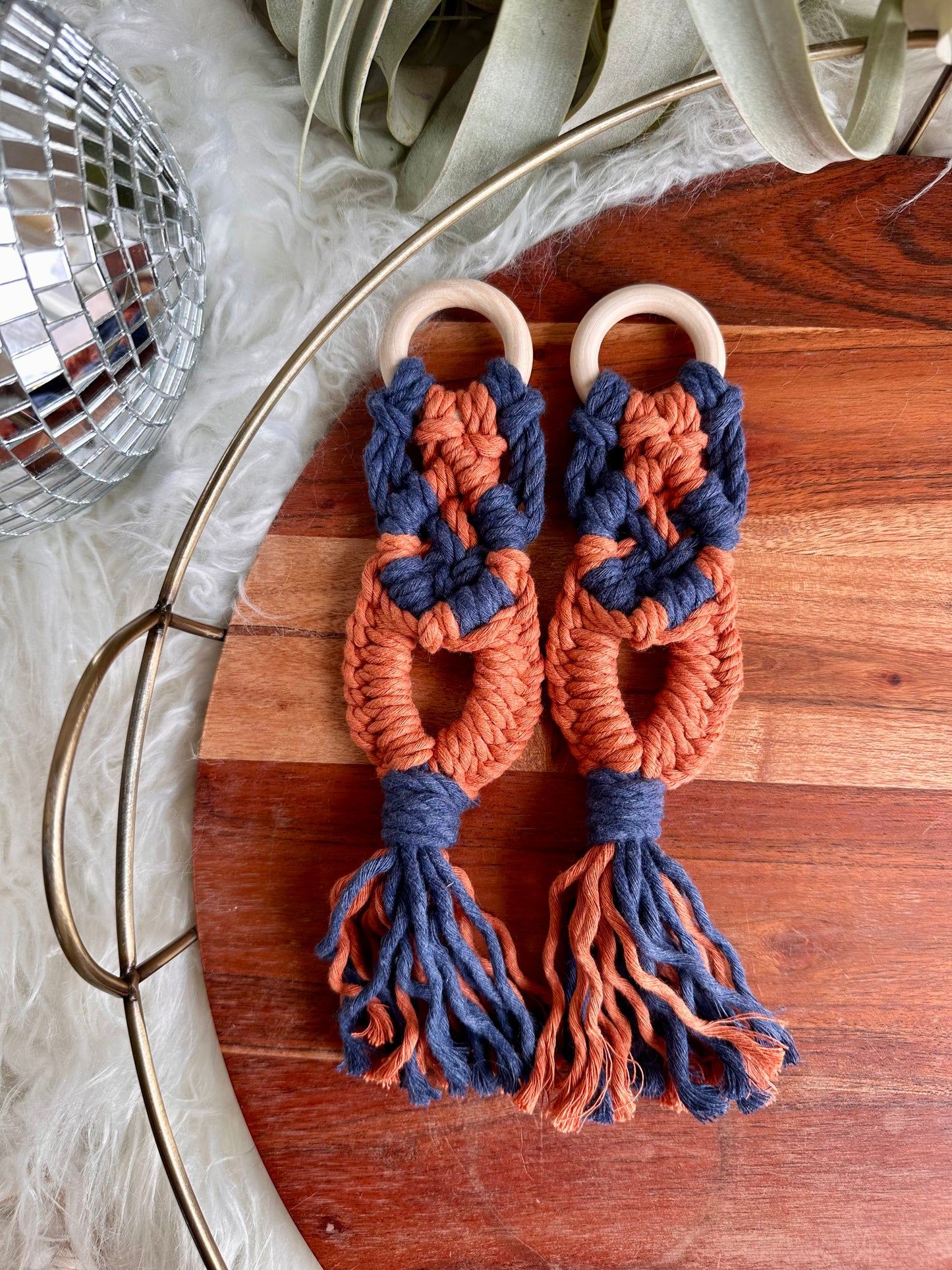 Macrame Paper Towel Holder