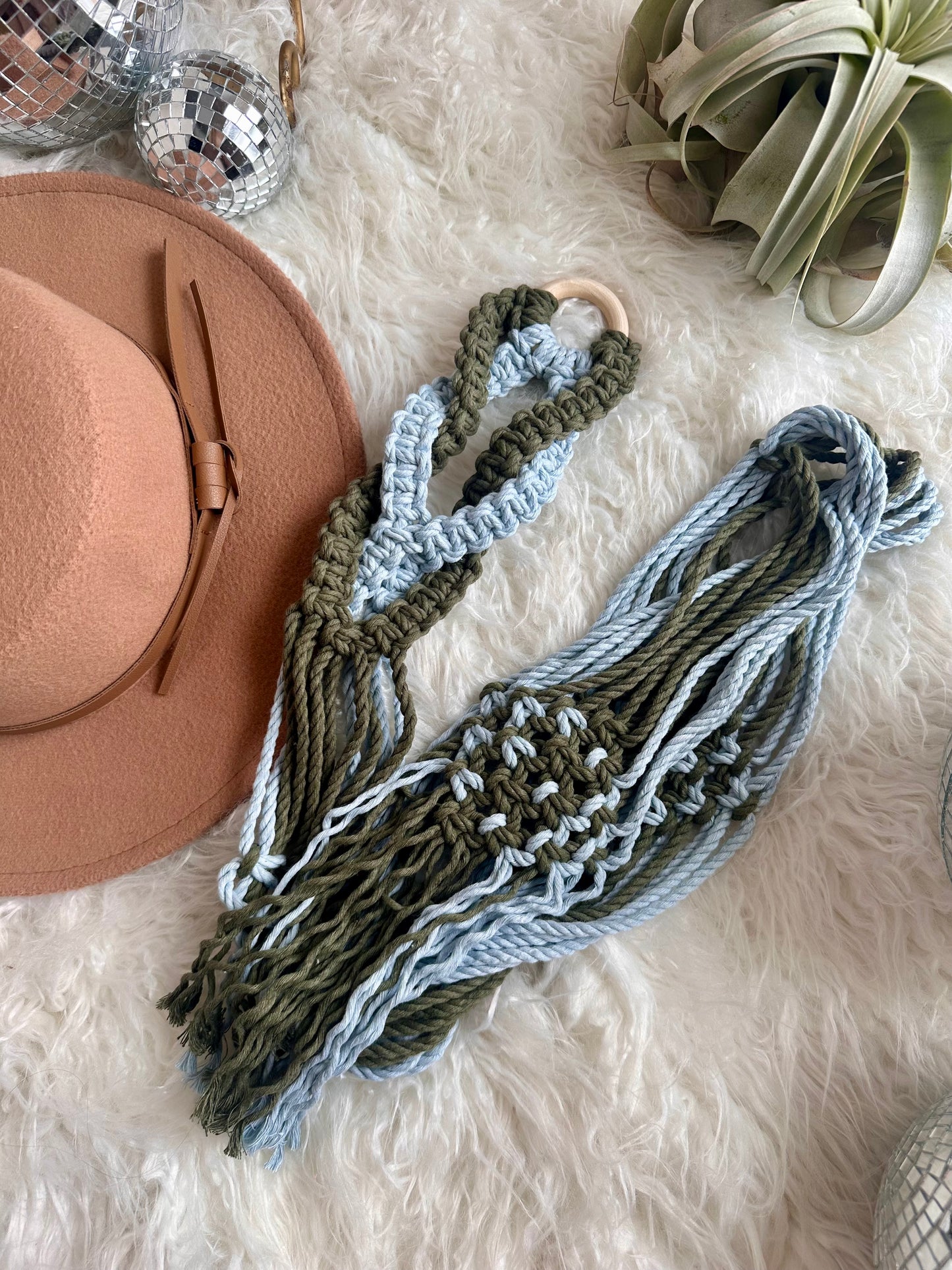 Macrame Hat Hangers