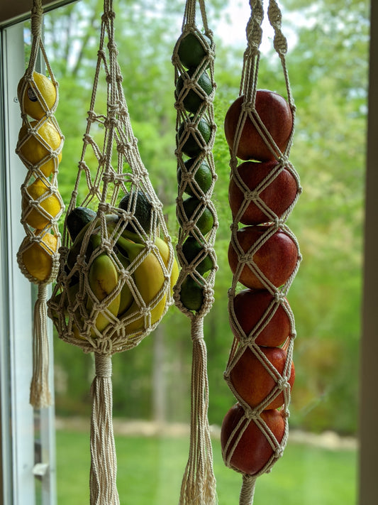 Macrame Fruit & Veggie Hangers