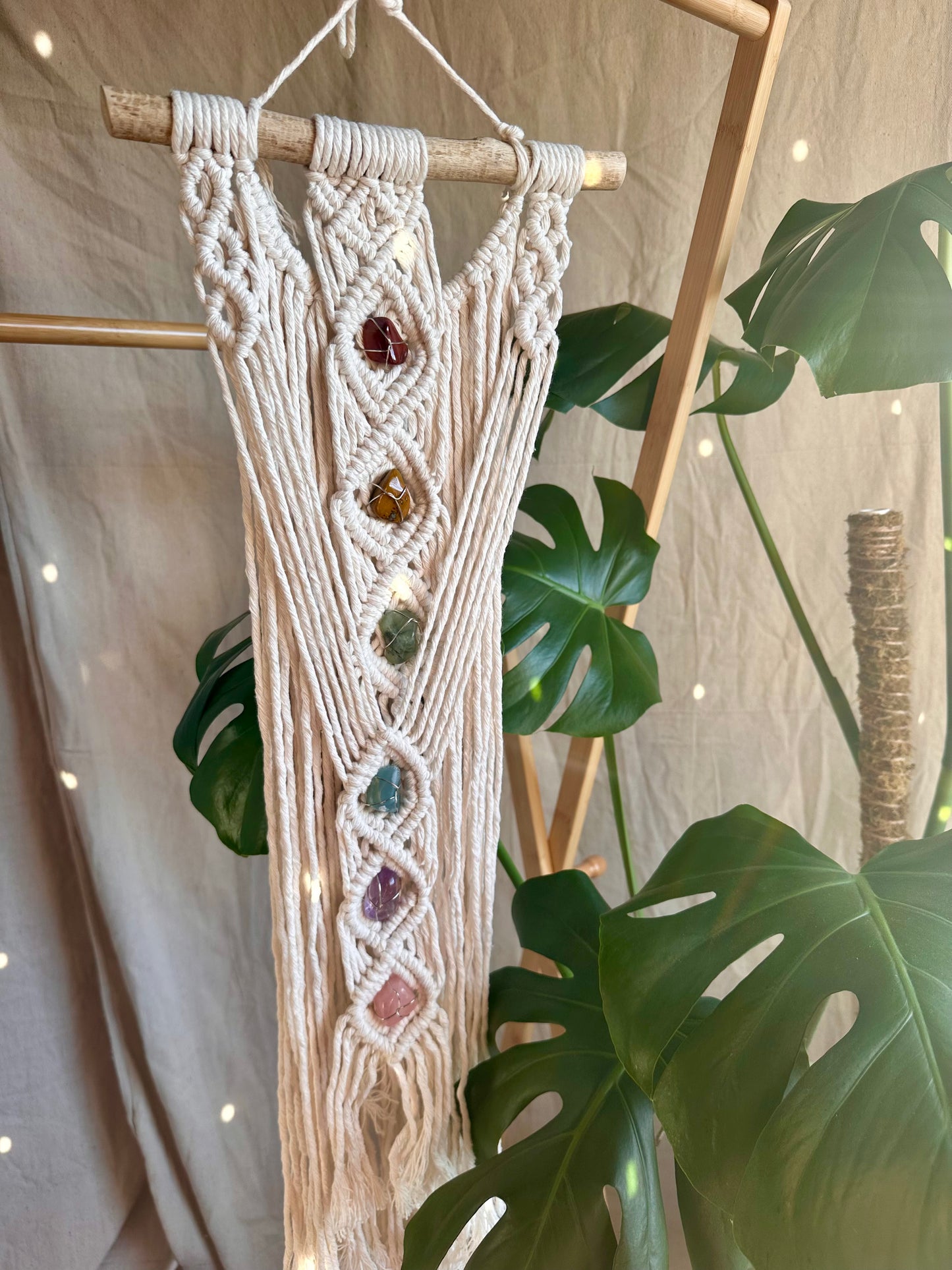 Small Chakra Macrame Wall Hanging