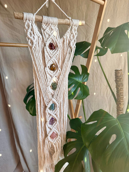 Small Chakra Macrame Wall Hanging
