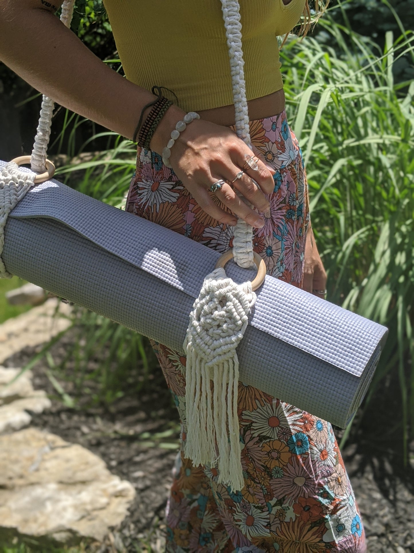 Macrame Yoga Mat Strap