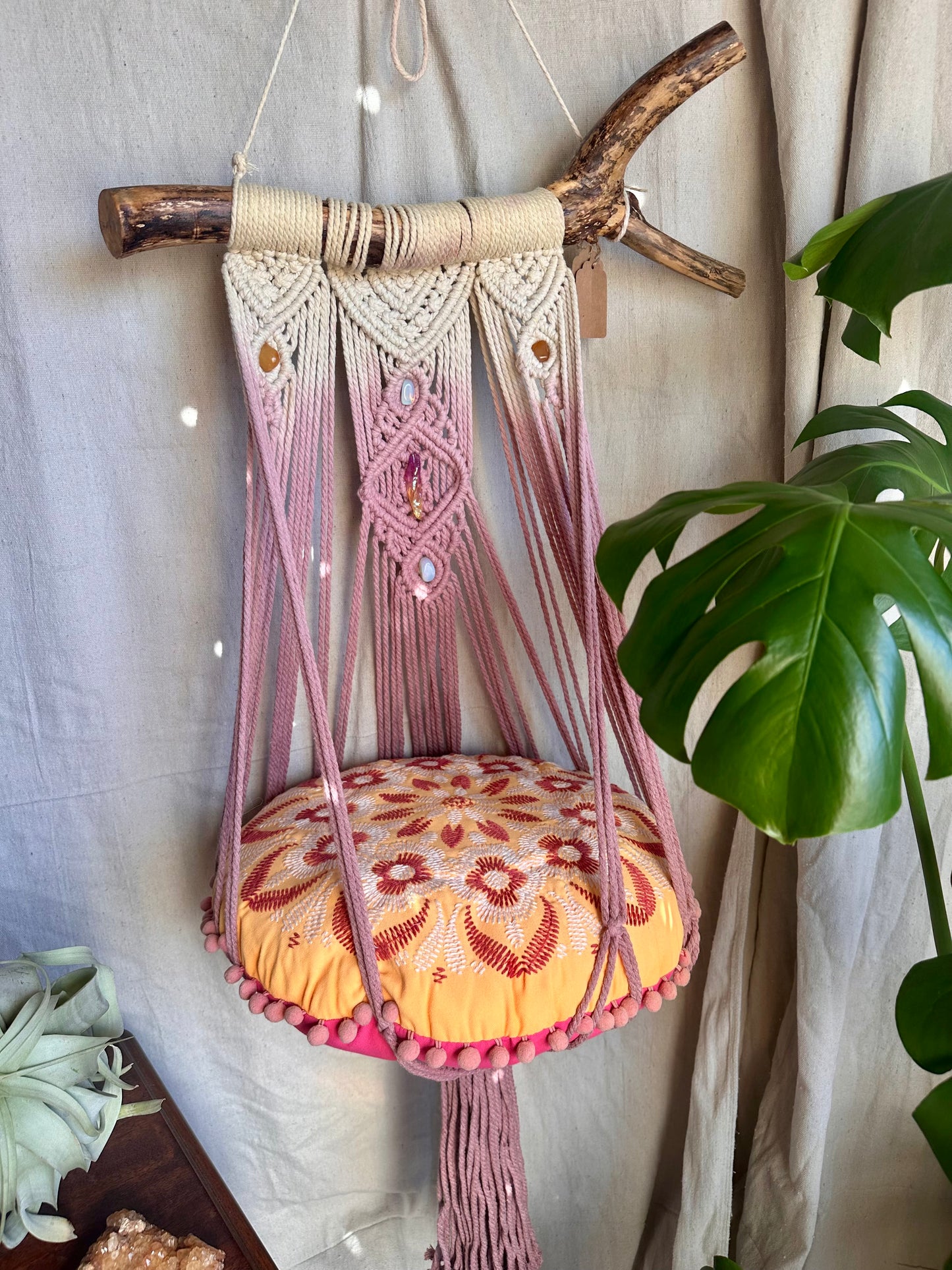 Custom Macrame Cat Hammock