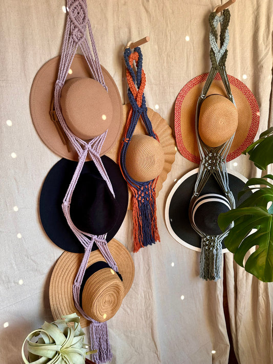Macrame Hat Hangers