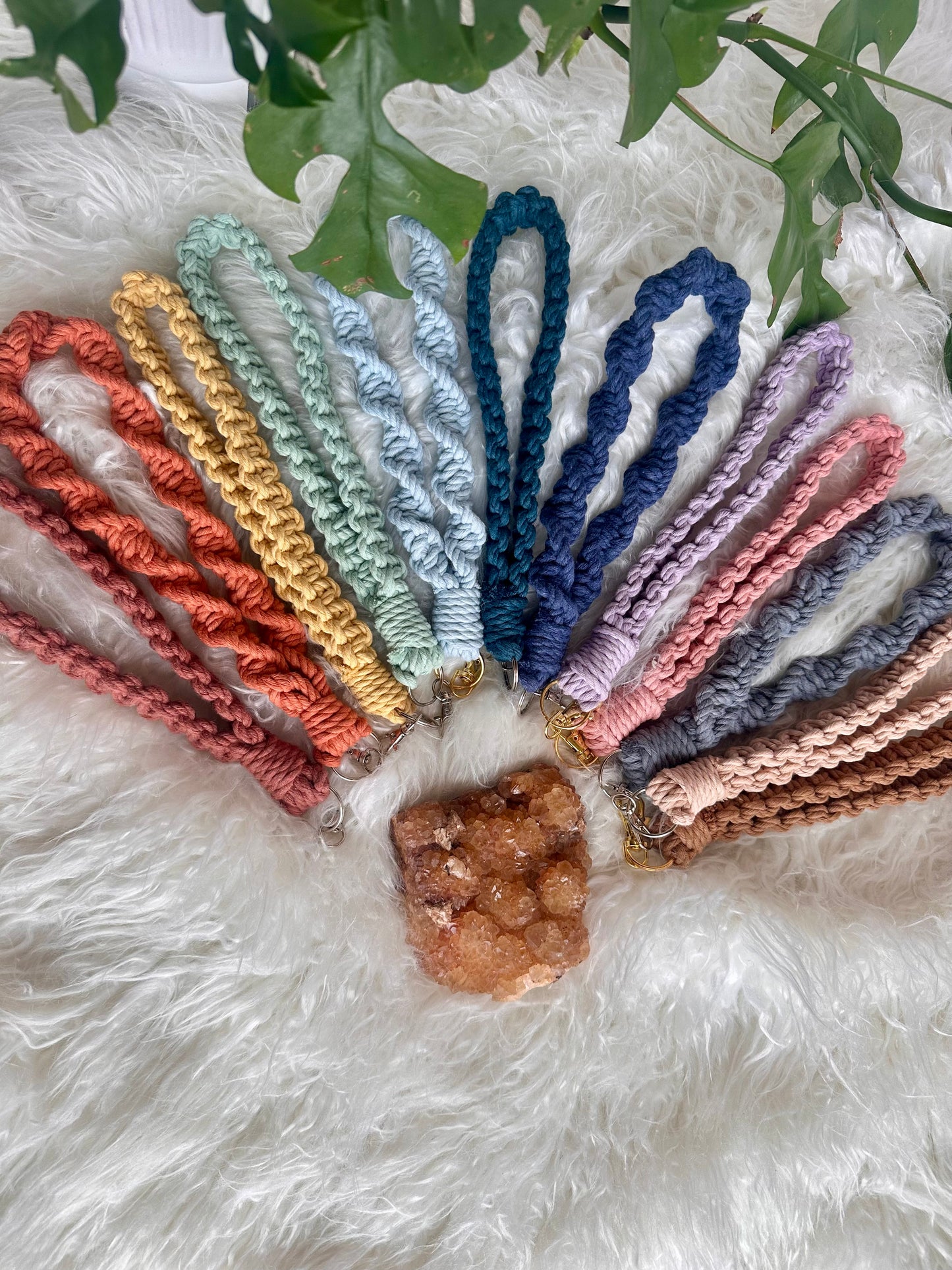 Macrame Wristlet Keychain