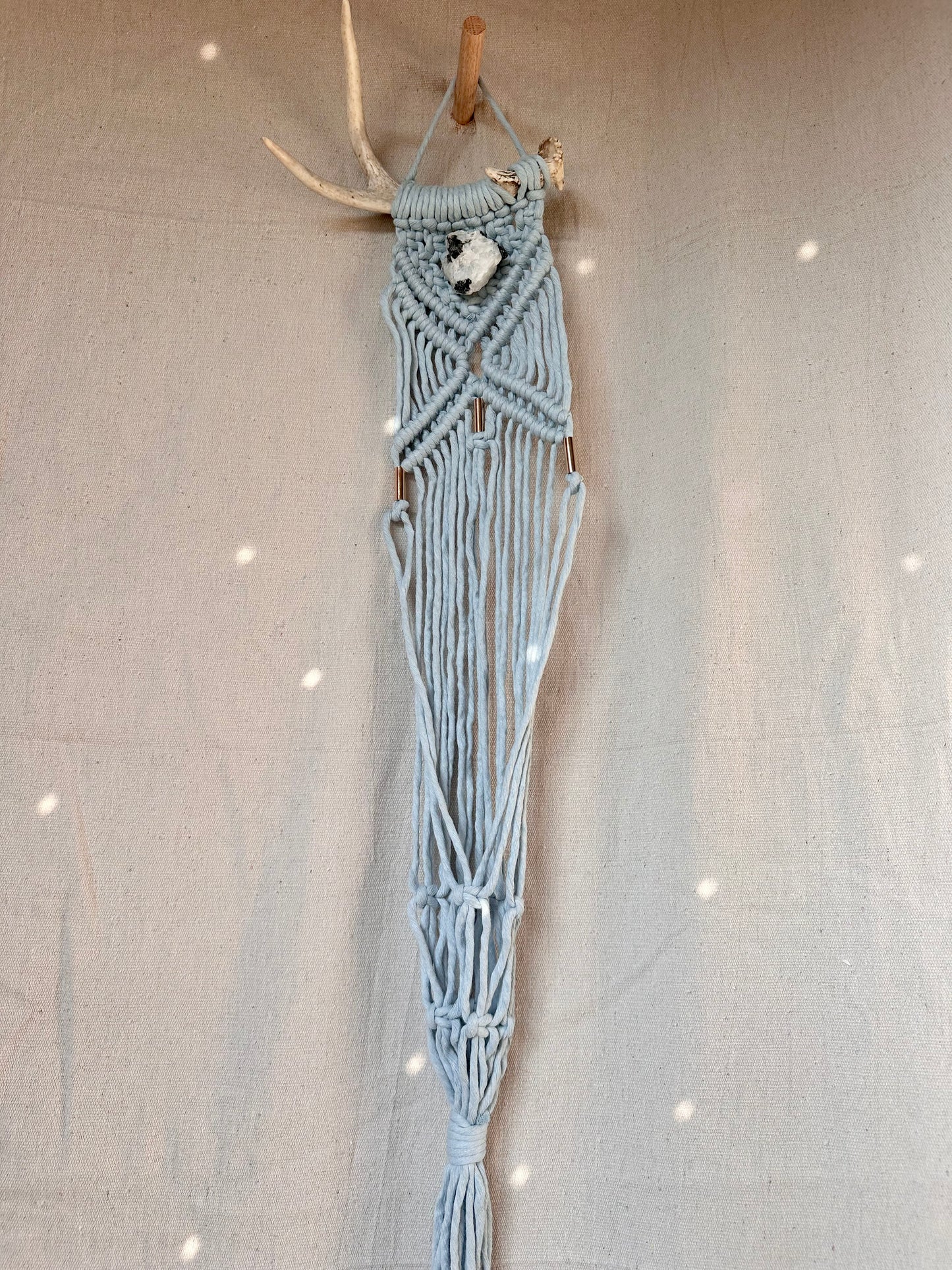 Macrame Antler Small Plant Hanger