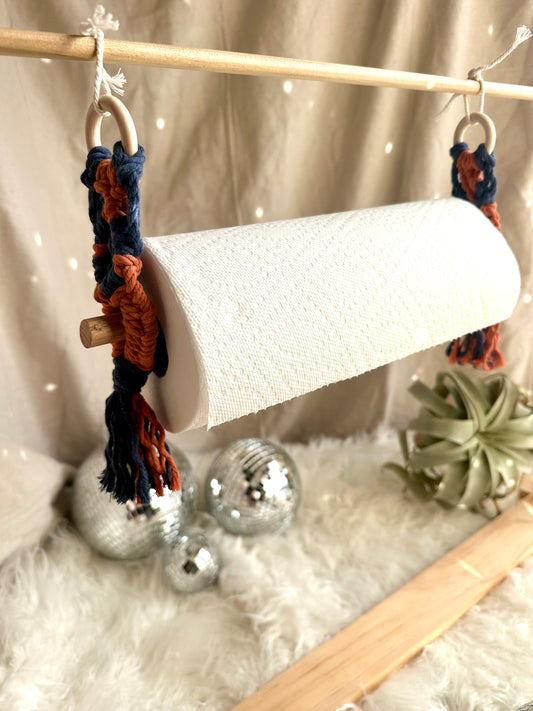 Macrame Paper Towel Holder