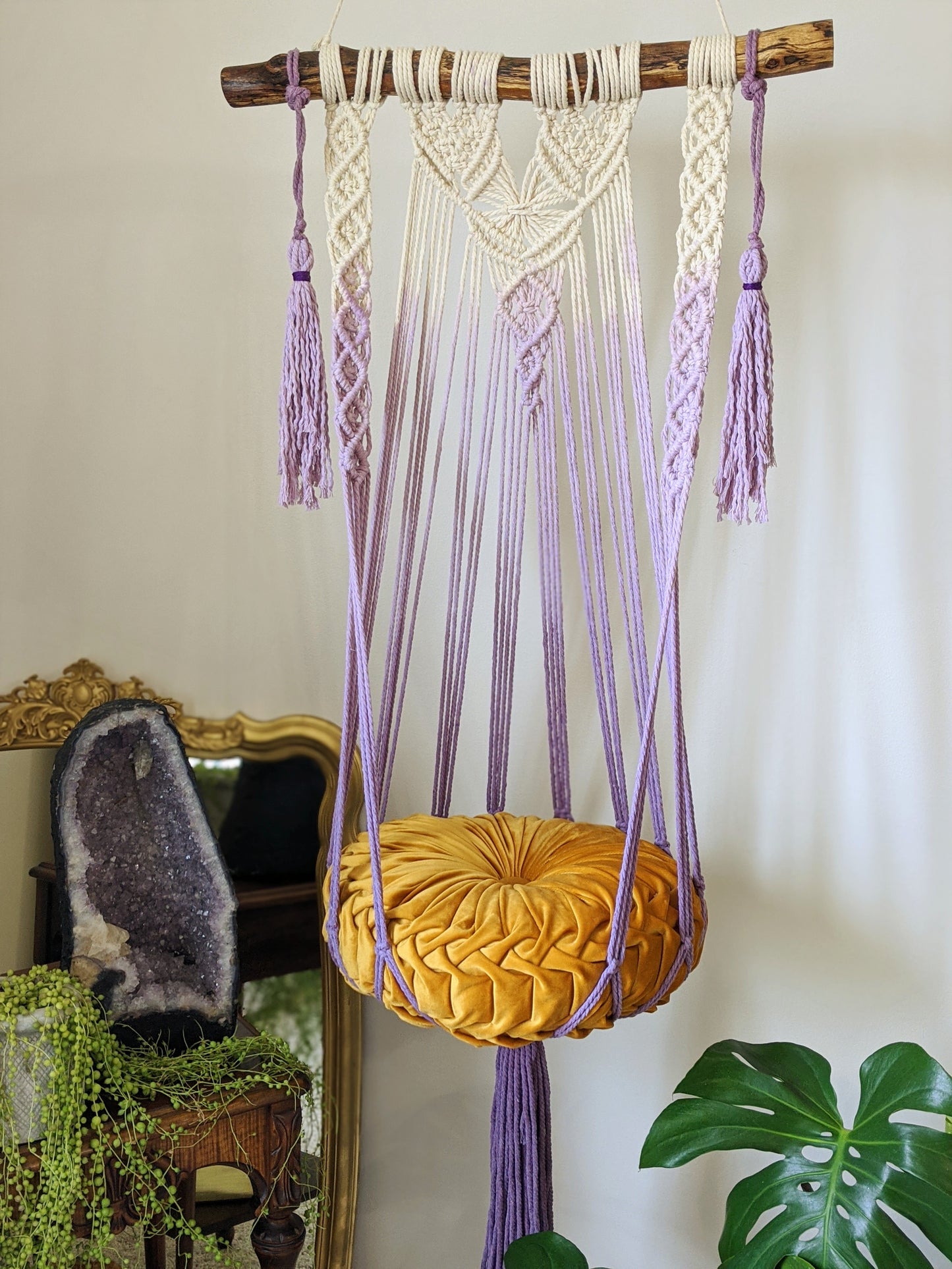 Custom Macrame Cat Hammock