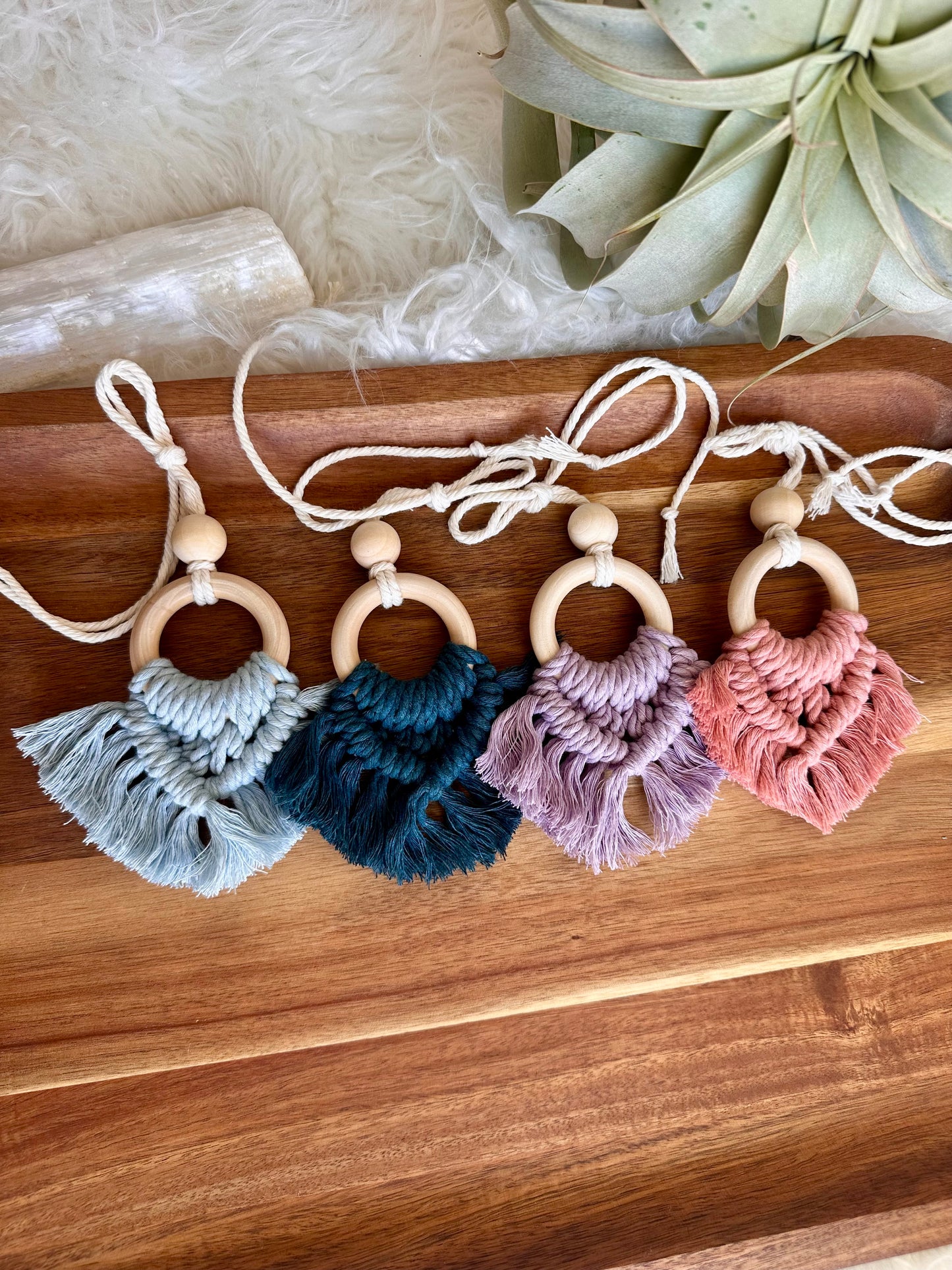 Macrame Car Essential Oil Diffuser