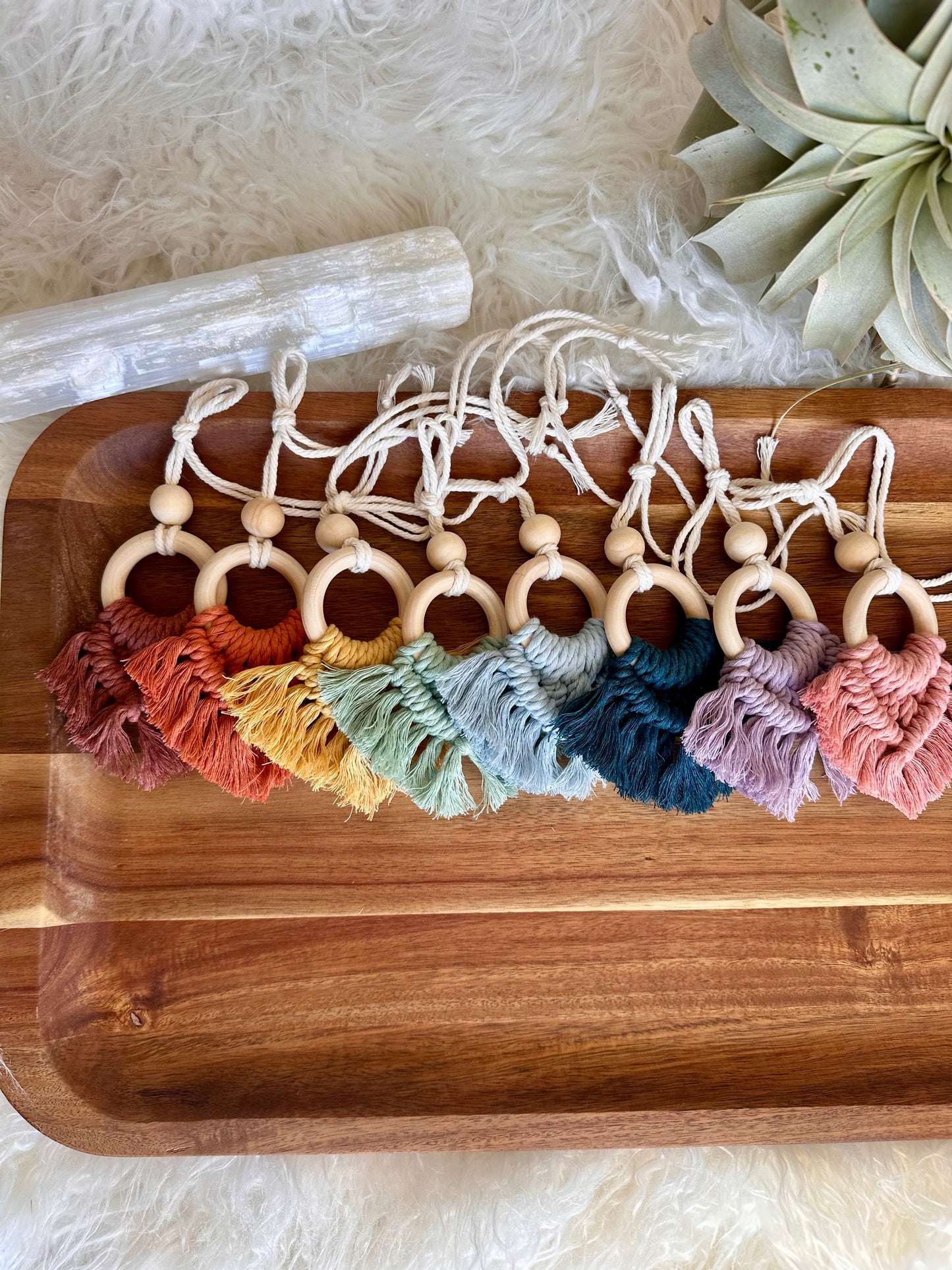 Macrame Car Essential Oil Diffuser