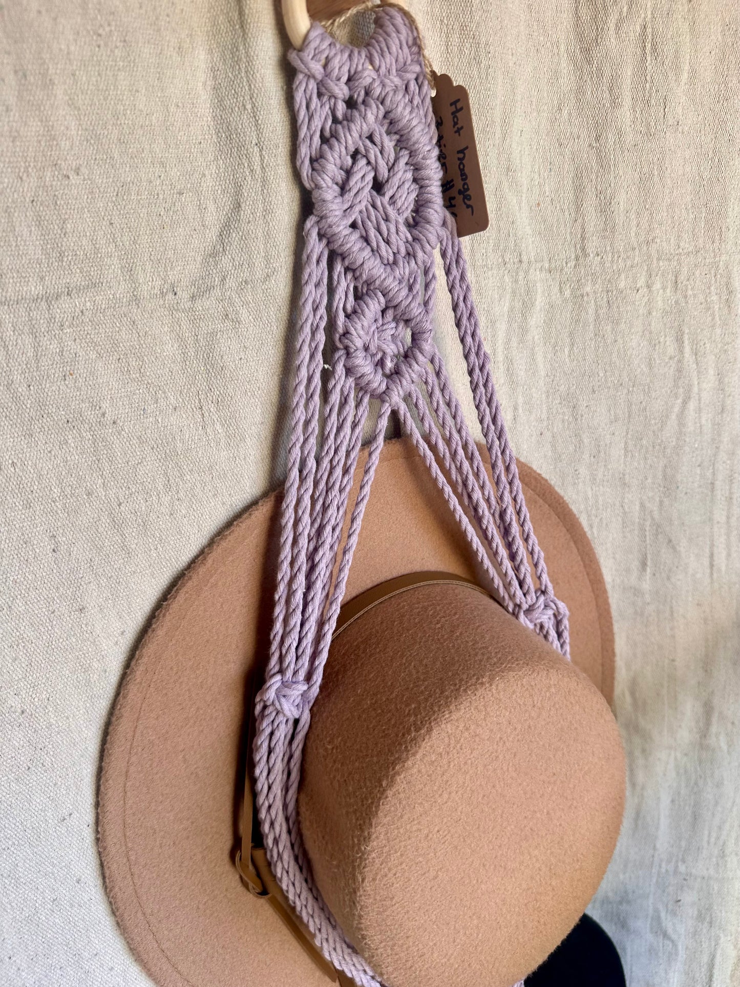 Macrame Hat Hangers