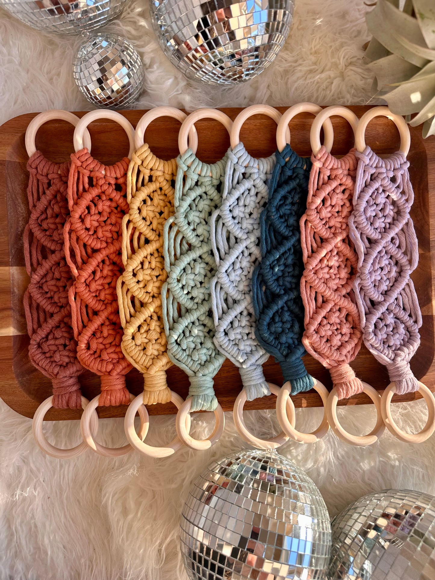Macrame Kitchen Towel Hanger