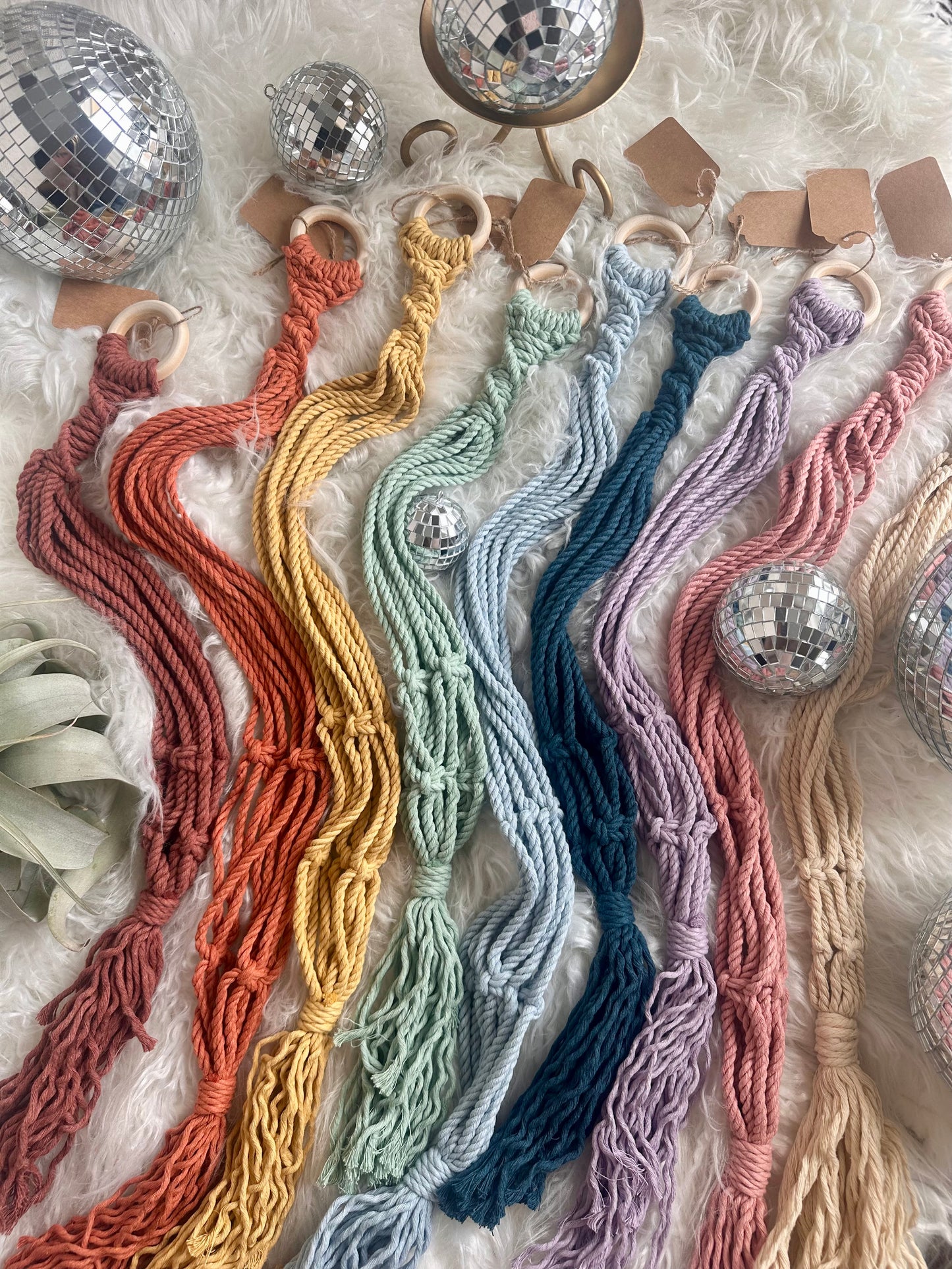 Macrame Disco Ball Hanger