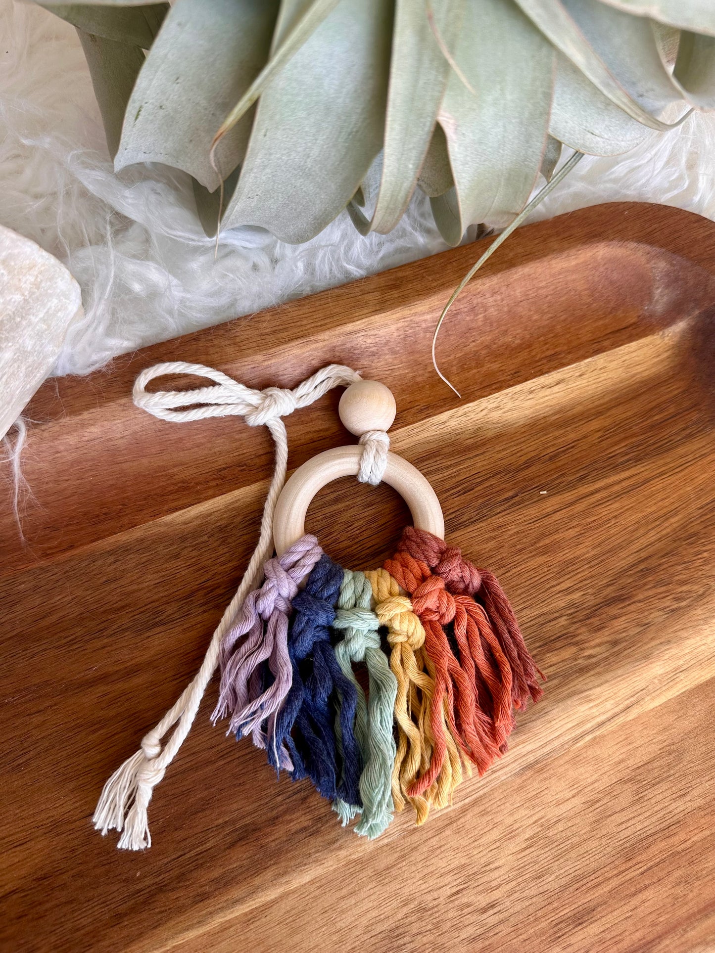 Macrame Car Essential Oil Diffuser