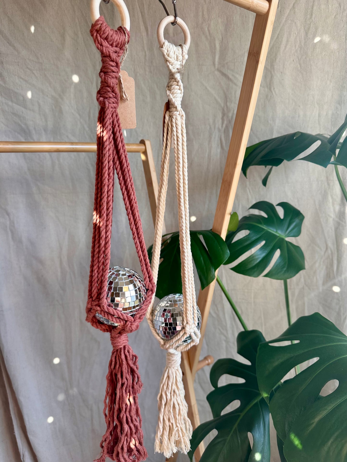 Macrame Disco Ball Hanger