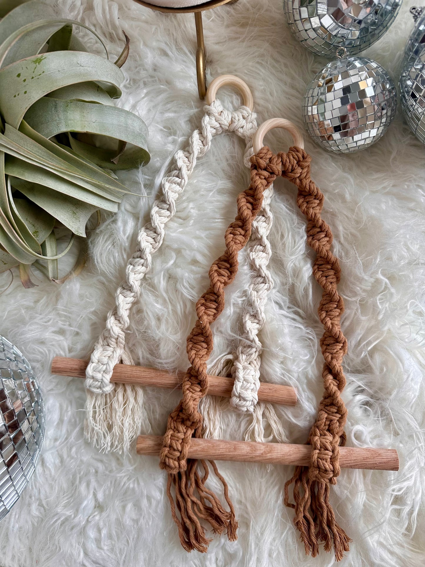 Macrame Toilet Paper and Hand Towel Holder