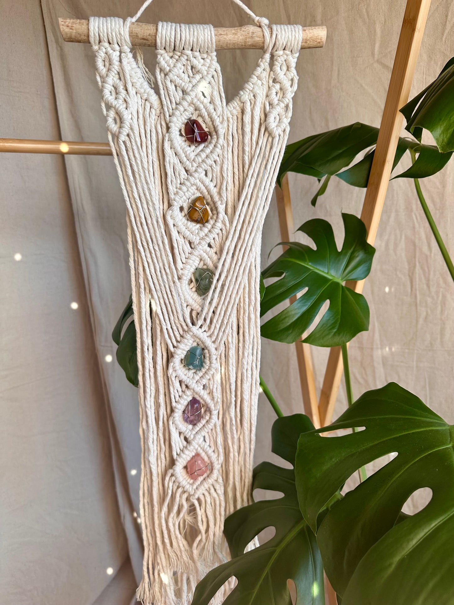 Small Chakra Macrame Wall Hanging