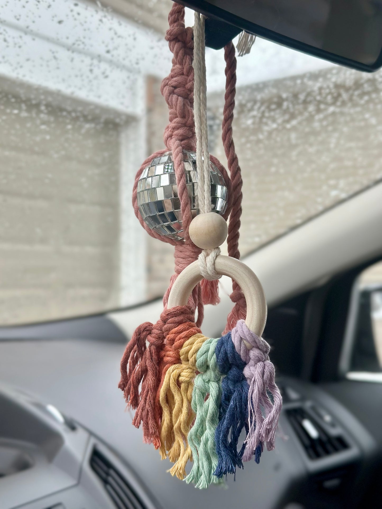 Macrame Car Essential Oil Diffuser