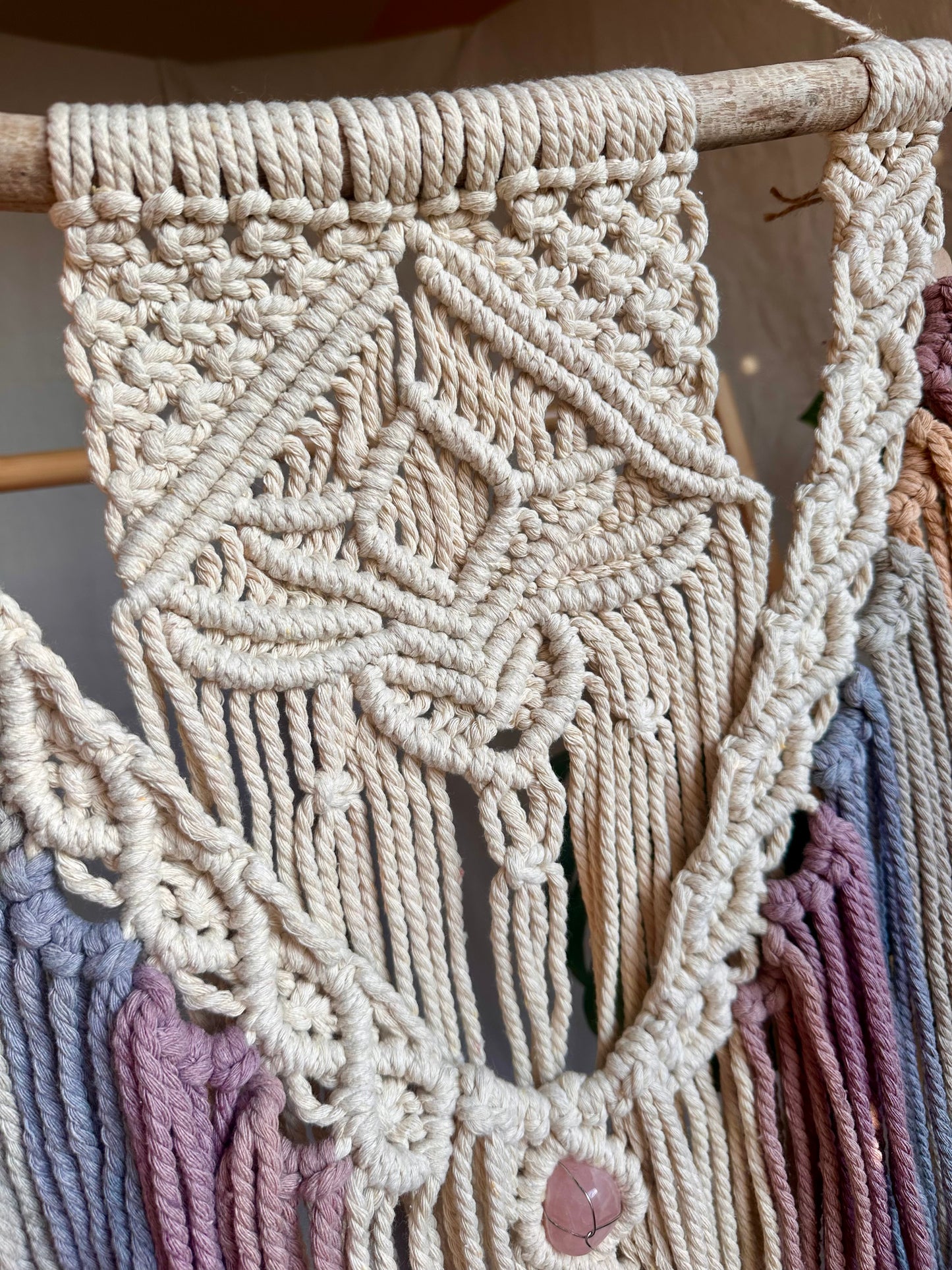 Lotus Chakra Medium Macrame Wall Hanging