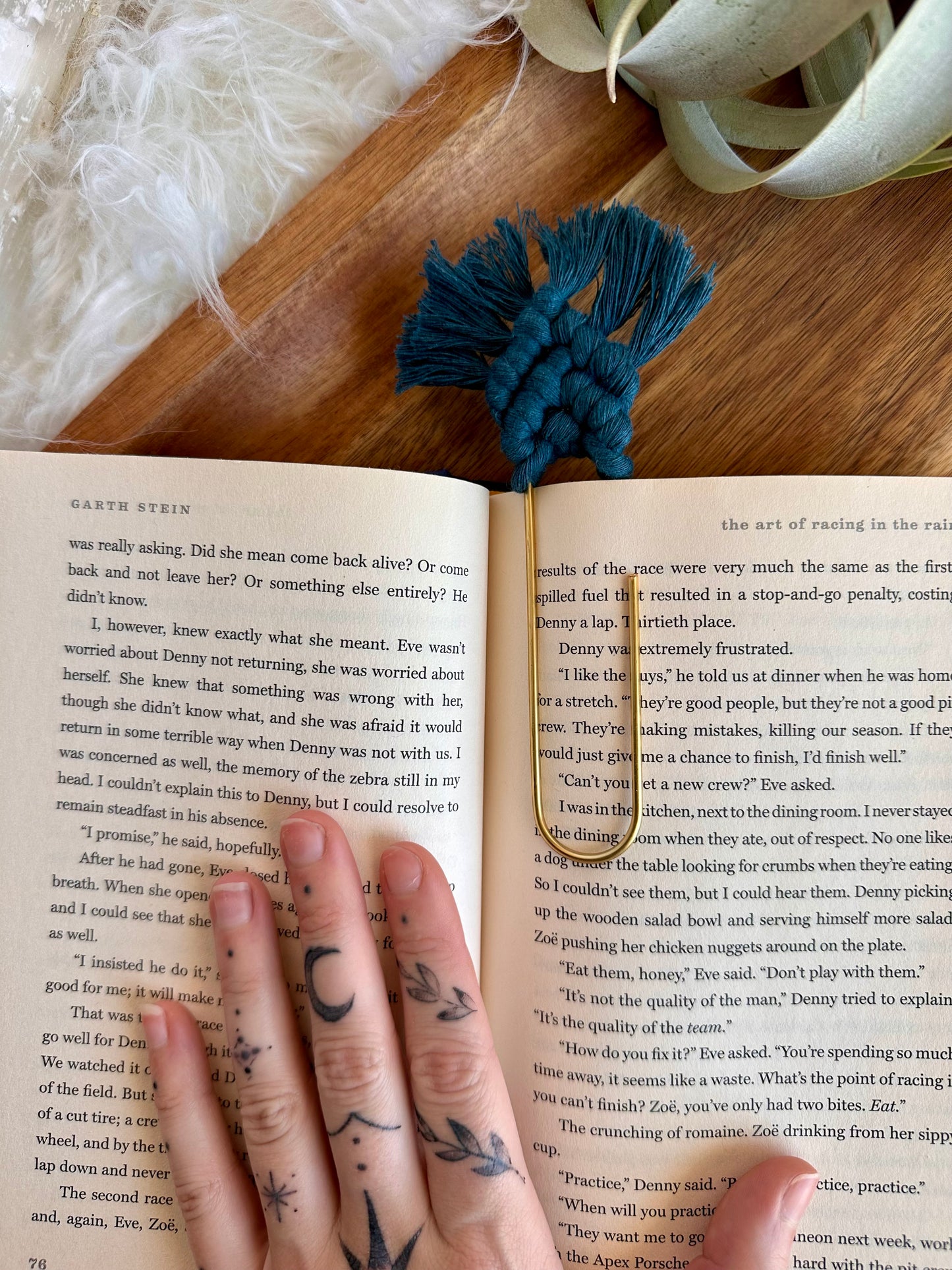 Macrame Bookmark Paperclip