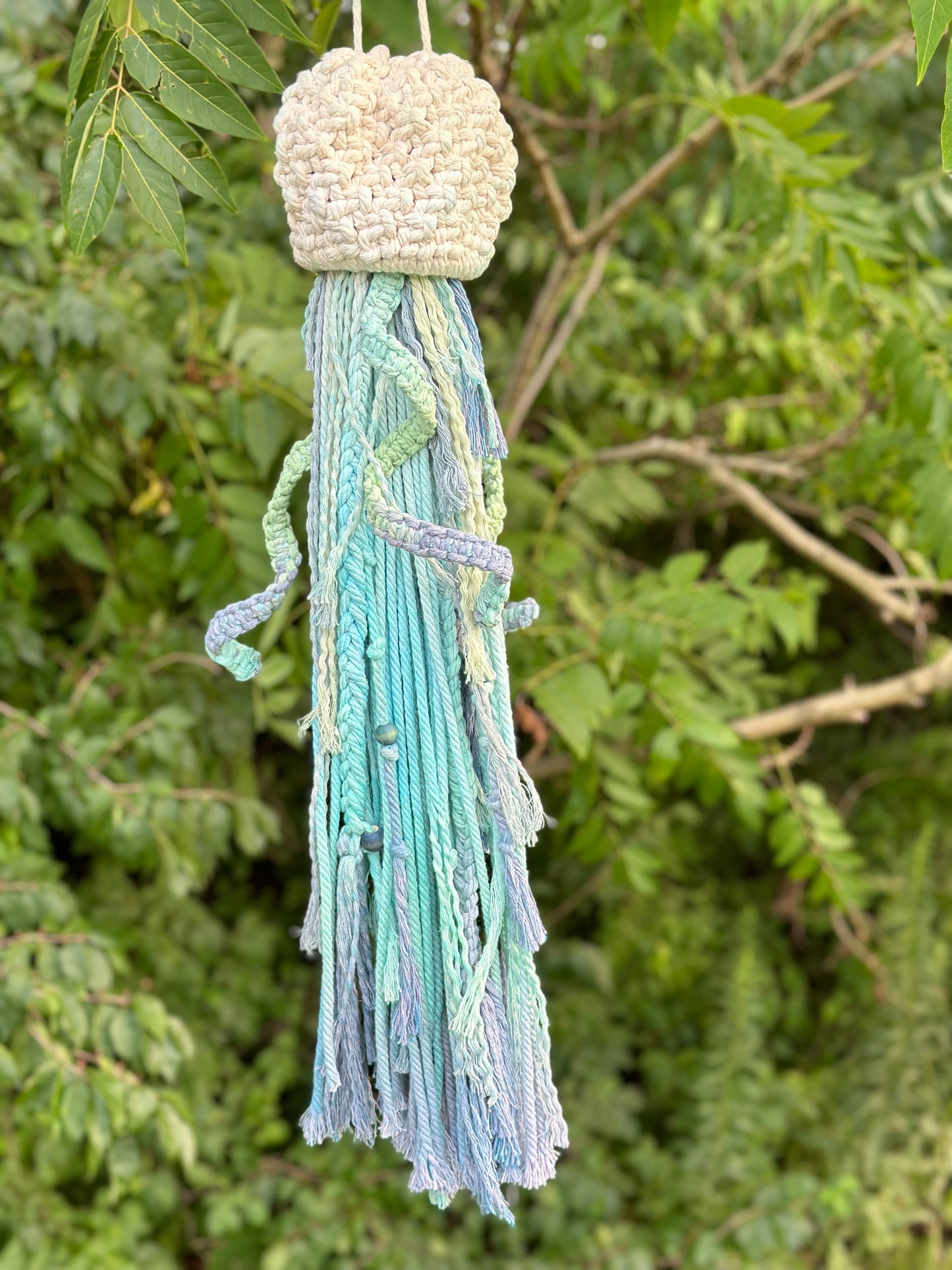 Bohemian Macrame Hanging Jellyfish